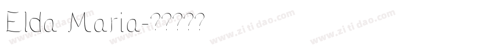 Elda Maria字体转换